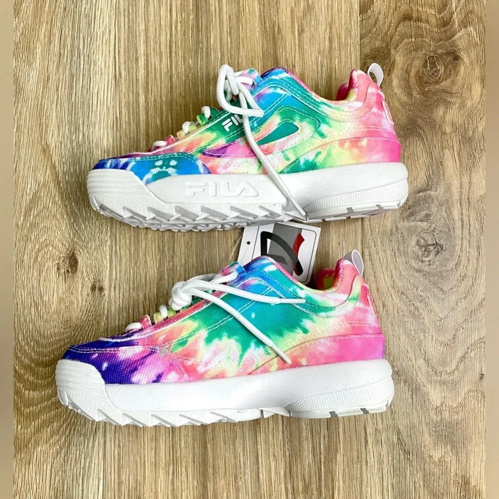 Fila Girls Disrupter II 3XM01064-775 Multicolor Casual Shoes Sneakers Size 3 NWT